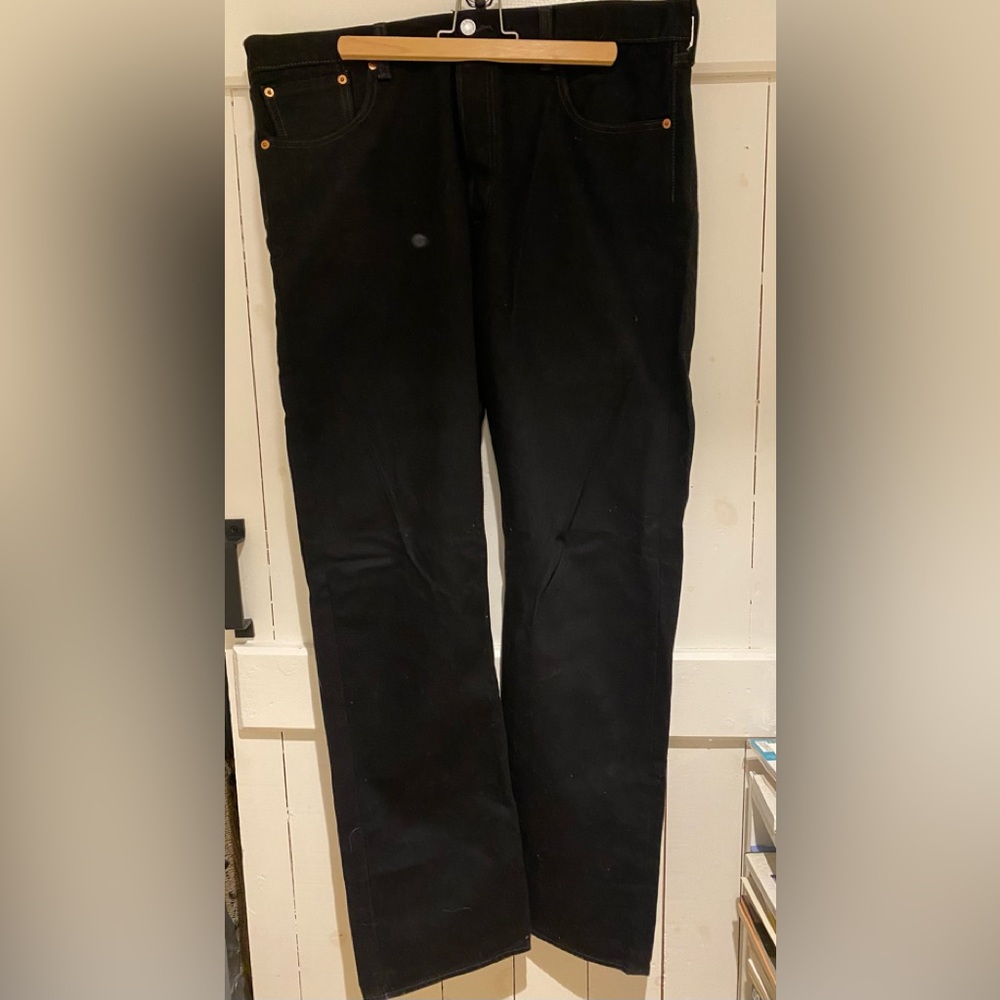 Men’s Levi’s 501 38 x 34 Black Jeans Denim New